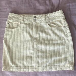 Urbana outfitter’s white denim skirt , M